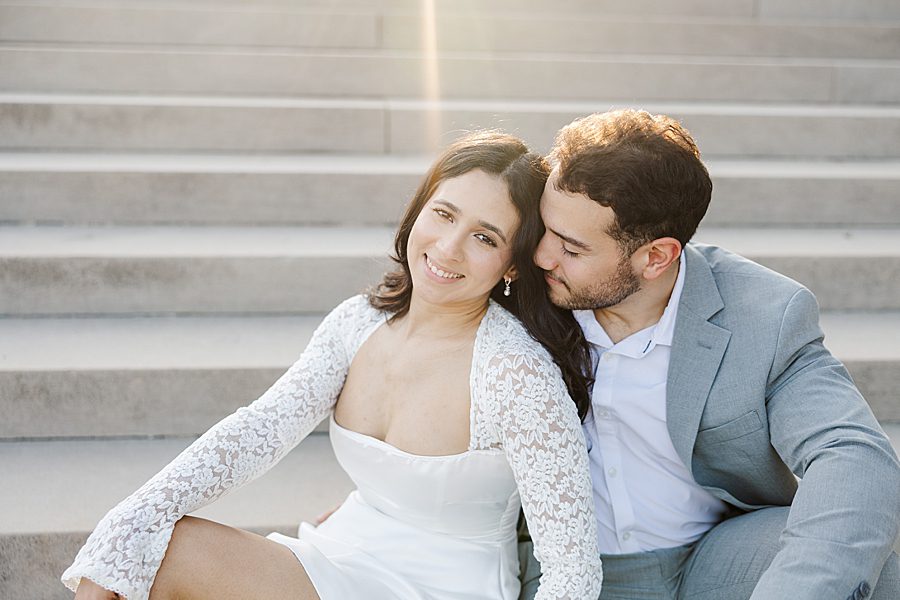 golden hour at biltmore estate engagement