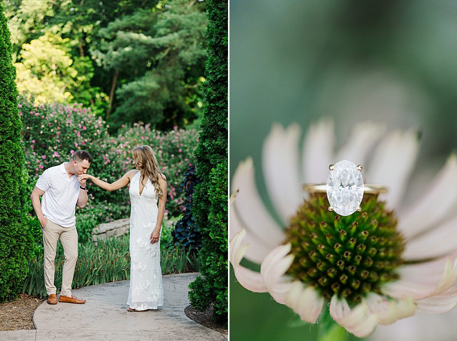 engagement ring photo at knox botanical