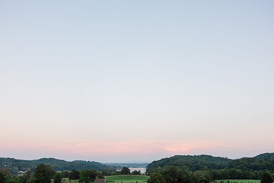 park at sunset