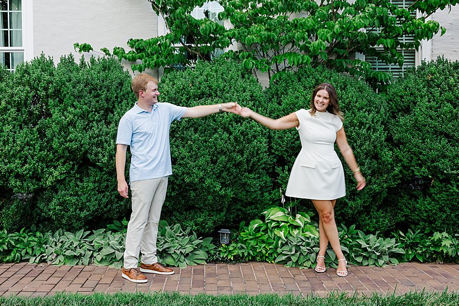 couple holding hands