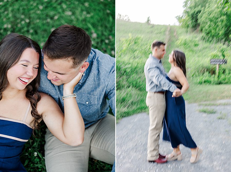 couple at seven islands engagement session