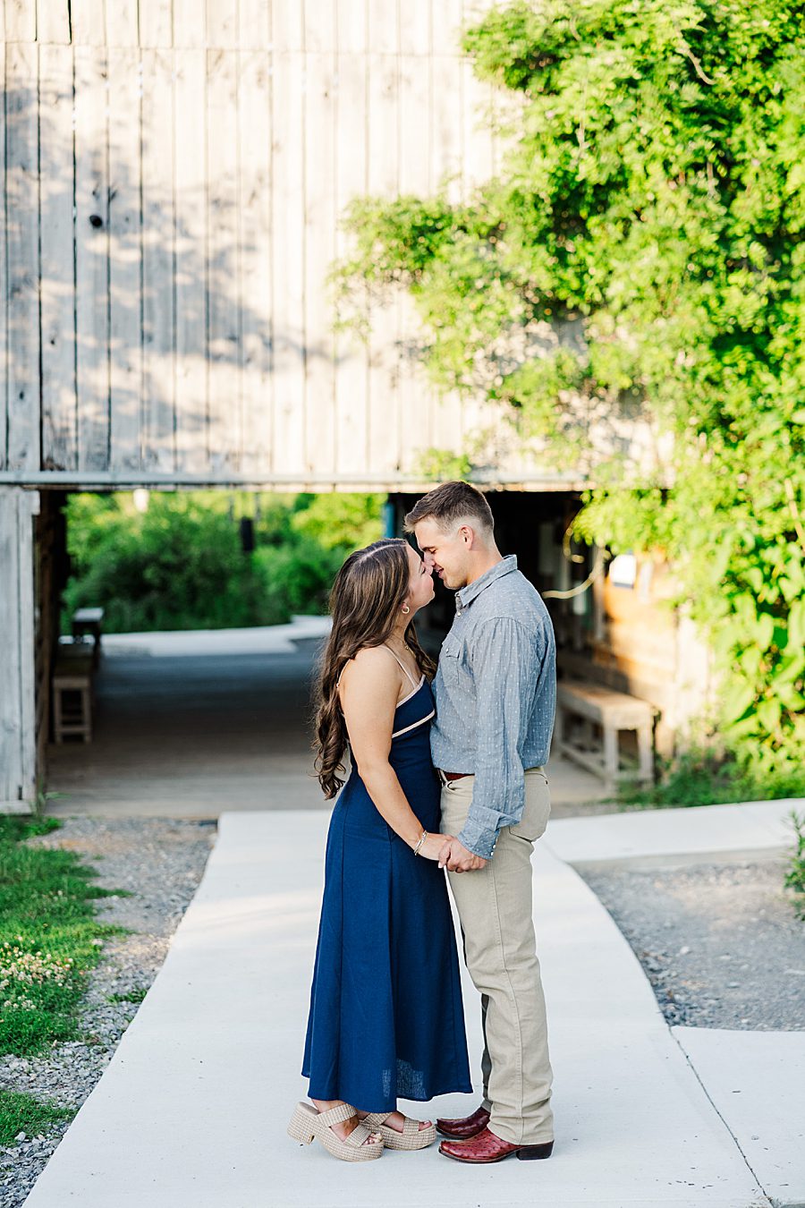 golden hour at seven islands engagement session