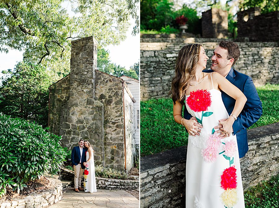 associate knoxville botanical engagement session