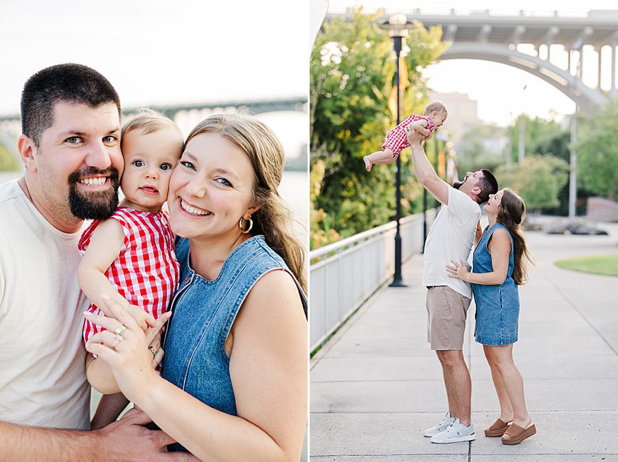 baby's first year session at volunteer landing