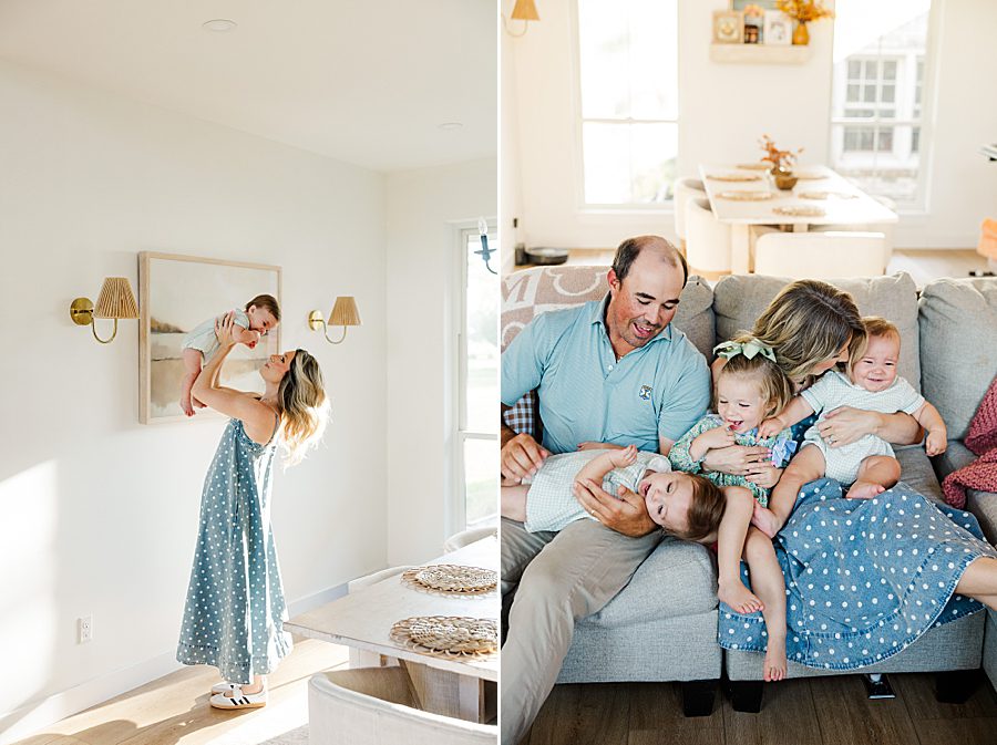 family at baby's first year session
