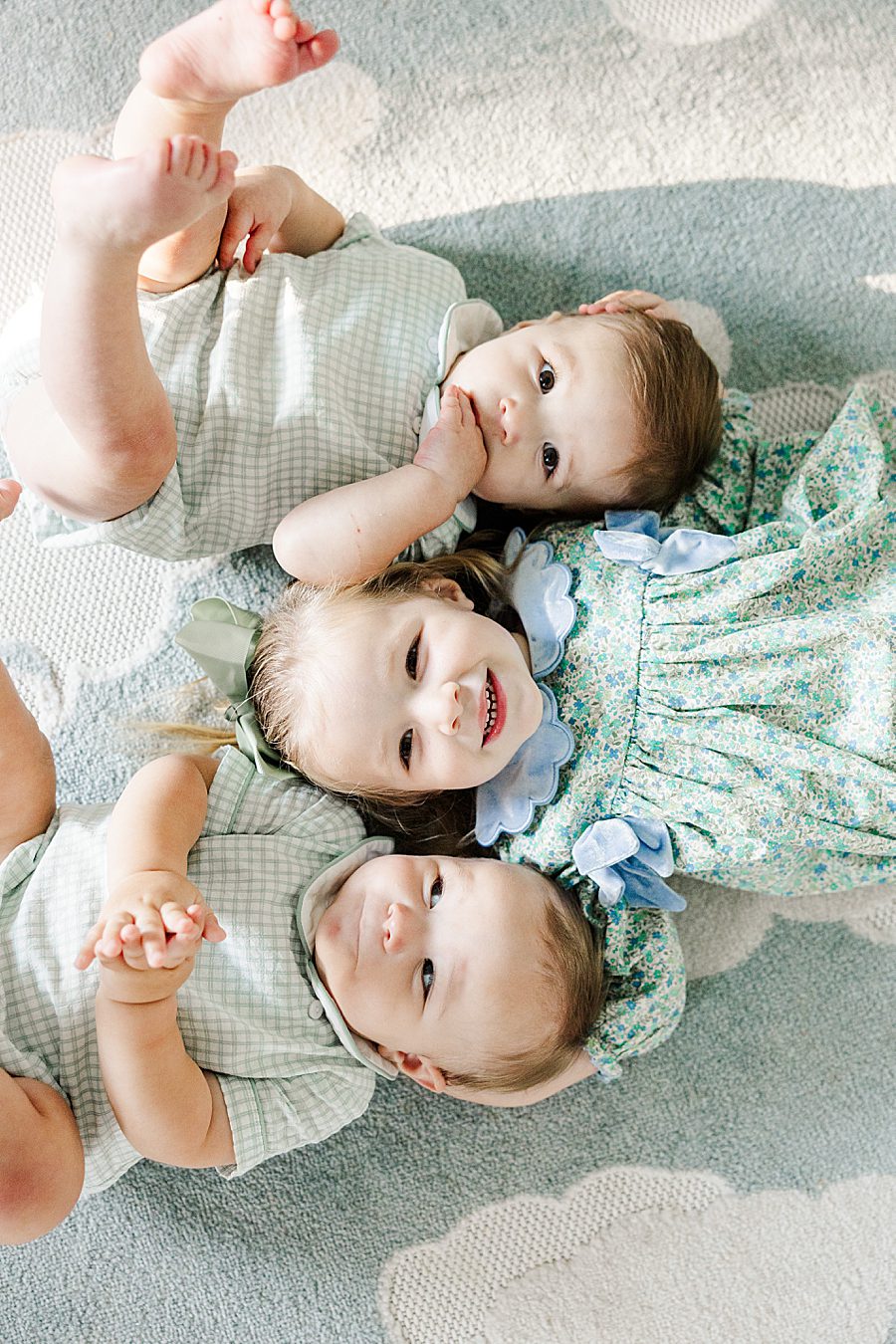 siblings at baby's first year session