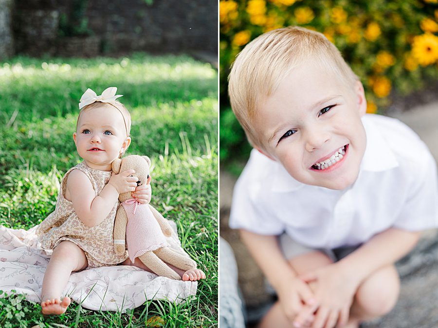 little boy at baby's first year session