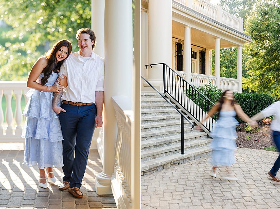cute couple at farragut engagement session