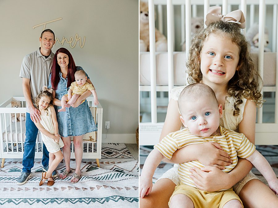brother and sister at powell home milestone session