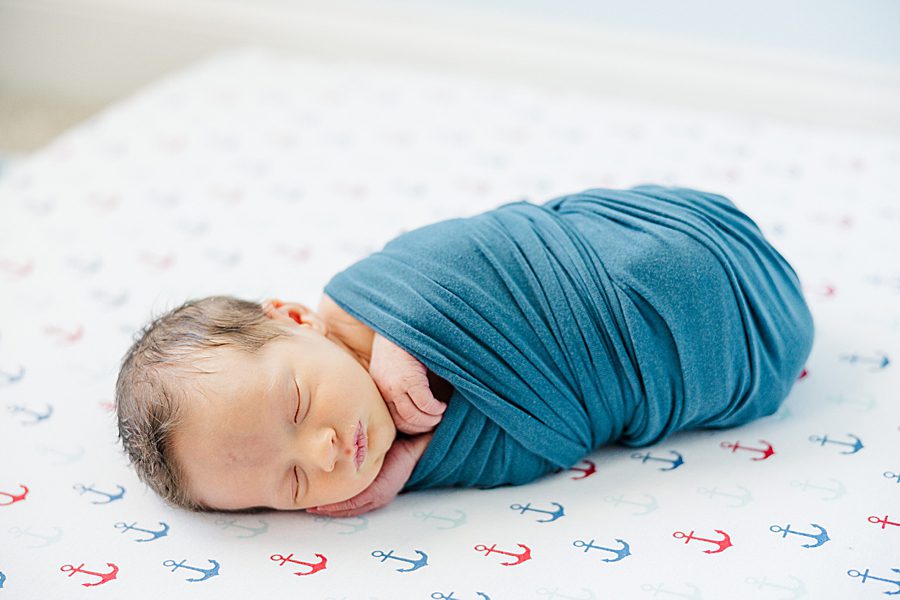 swaddled baby at chattanooga newborn session