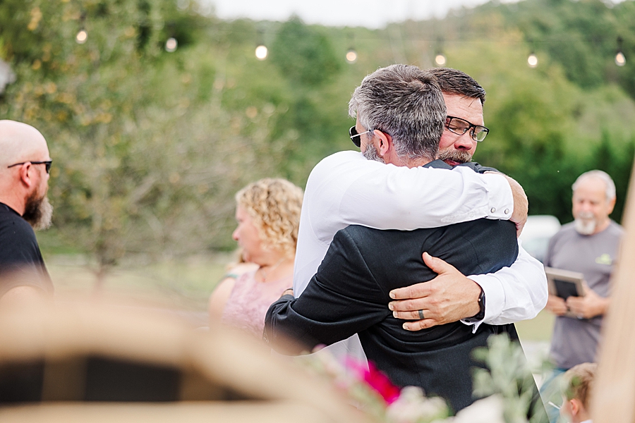 emotional guests after 4 points farm wedding ceremony