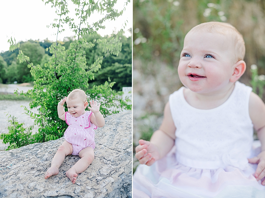 9 month meads quarry session with little girl