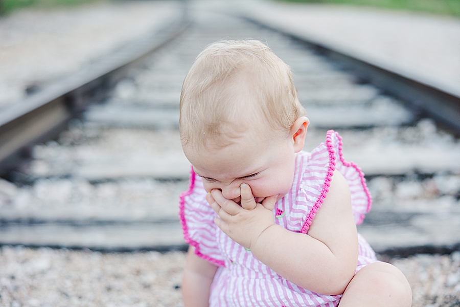 baby girl laughing 