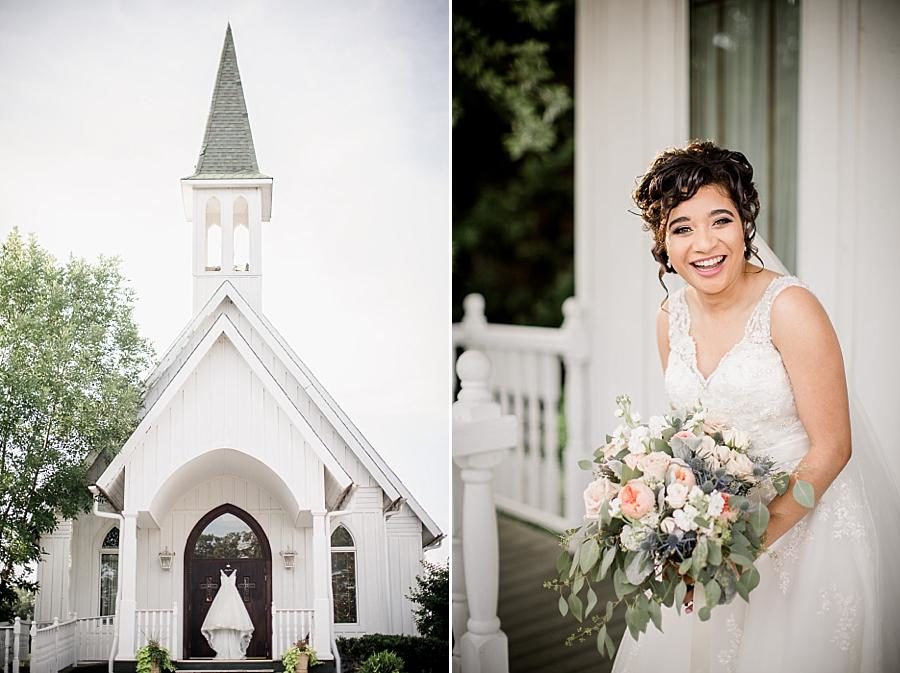The chapel at this Whitestone Country Inn bridal session by Knoxville Wedding Photographer, Amanda May Photos.