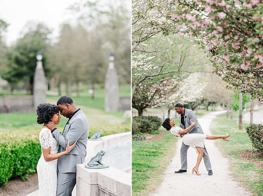 Foreheads together at this Sequoyah Hills Proposal by Amanda May Photos.