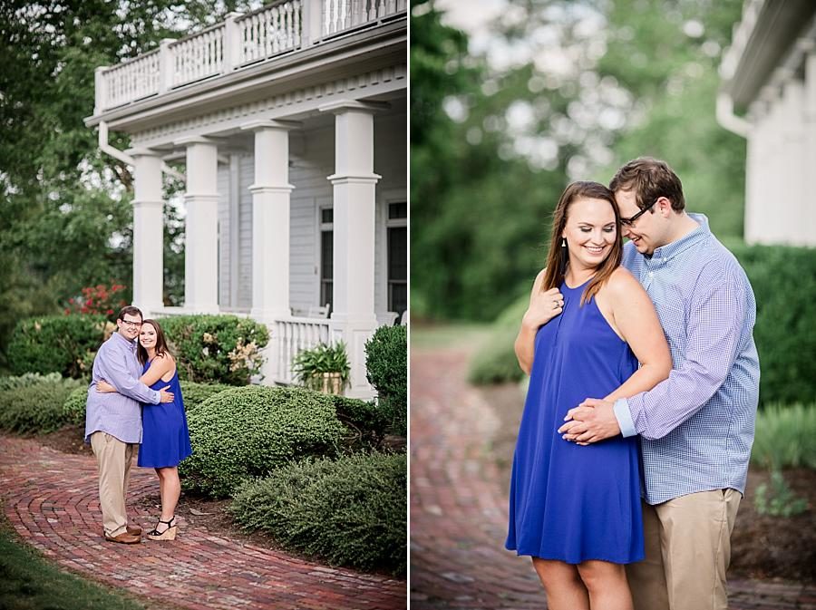 Brick path at this Whitestone Country Inn Engagement Session by Knoxville Wedding Photographer, Amanda May Photos.
