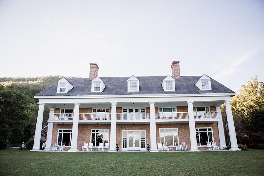 Venue at this Christopher Place wedding by Knoxville Wedding Photographer, Amanda May Photos