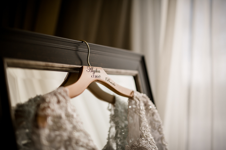 Historic Westwood in Knoxville, TN wedding dress hanger.