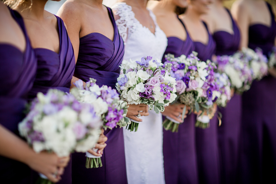 Historic Westwood in Knoxville, TN bridesmaids bouquets in their hands photo.