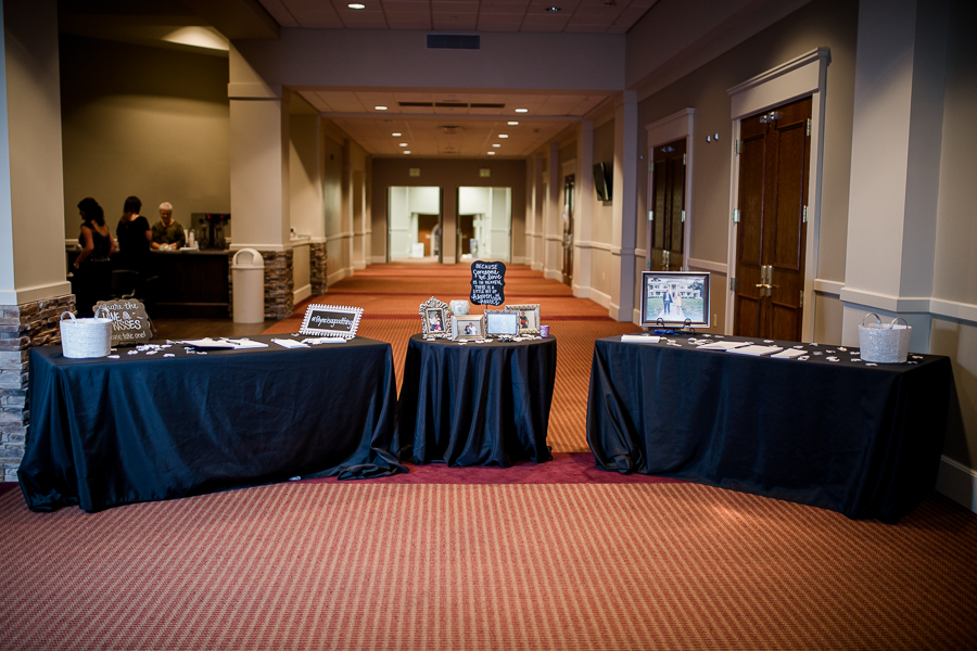 Historic Westwood in Knoxville, TN ceremony gift and guestbook table photo.