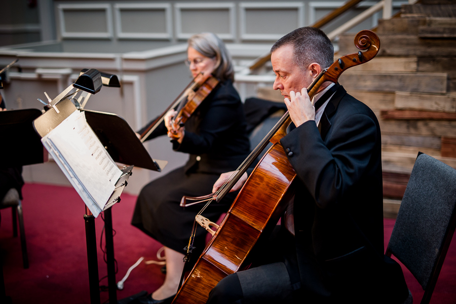 Historic Westwood in Knoxville, TN live musicians during ceremony photo.