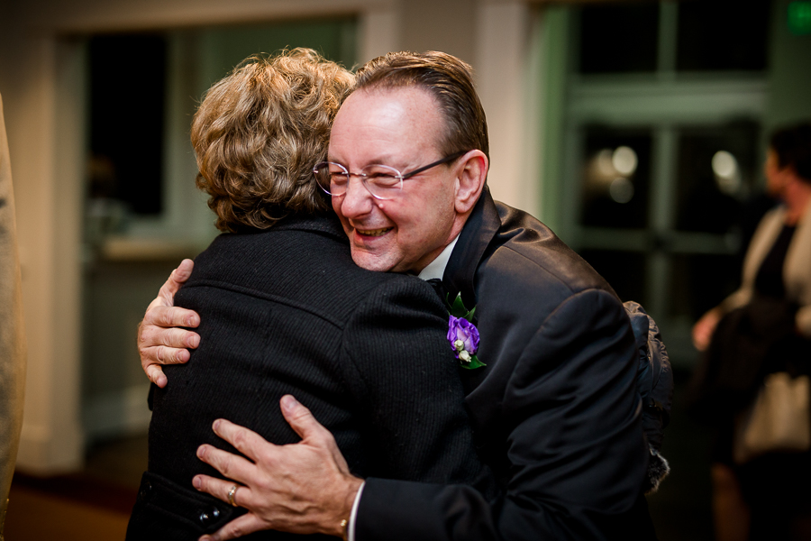 Historic Westwood in Knoxville, TN father of bride hugging photo.