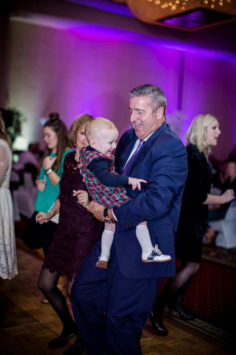 Historic Westwood in Knoxville, TN grandfather and grandson dancing photo.