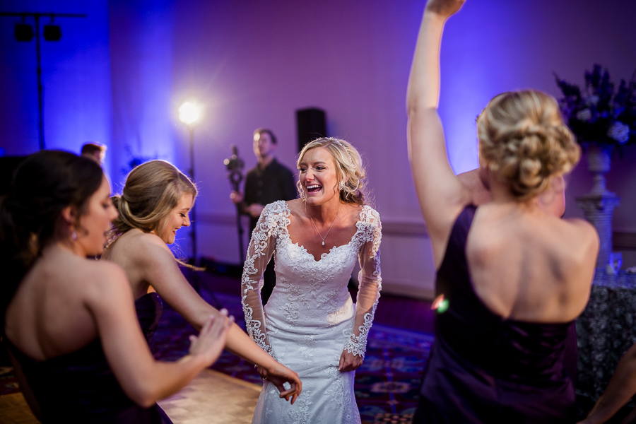 Historic Westwood in Knoxville, TN bride dancing on dance floor photo.