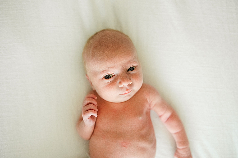 baby photos of awake newborn