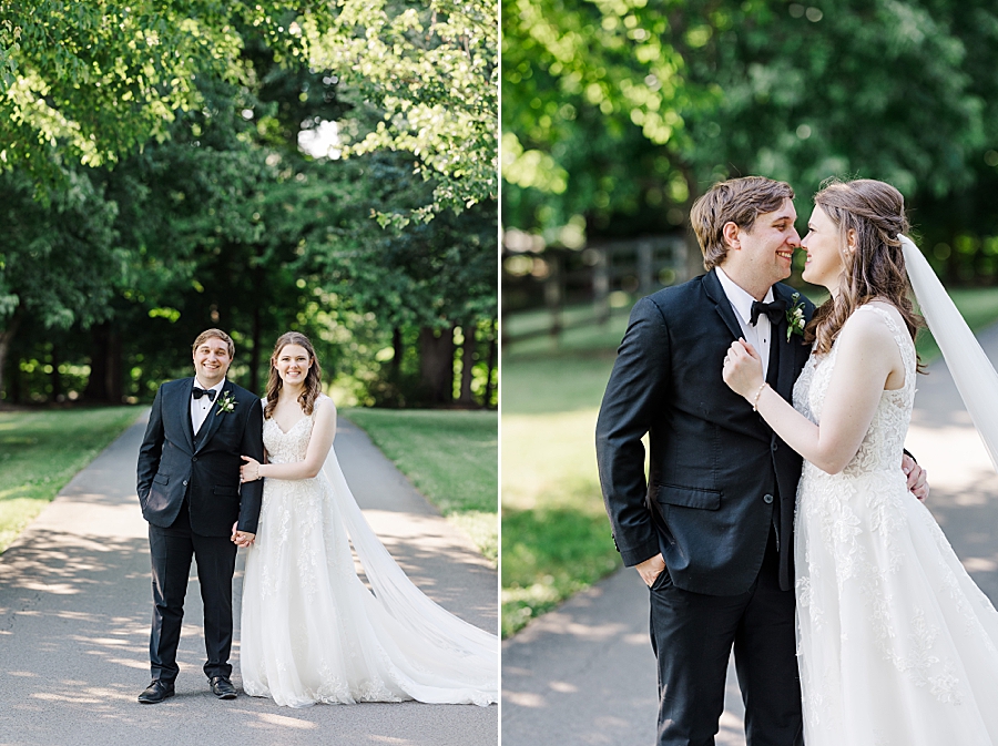 Touching noses together at wedding by Amanda May Photos