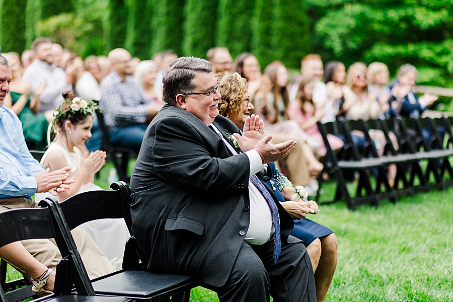 Parents clap at Wedding by Amanda May Photos