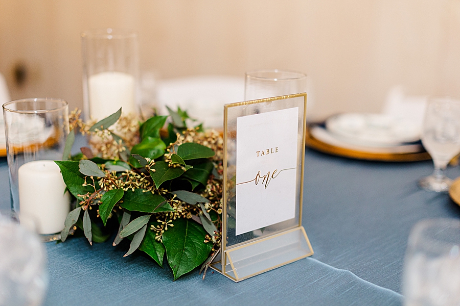 Table number sign at Wedding by Amanda May Photos