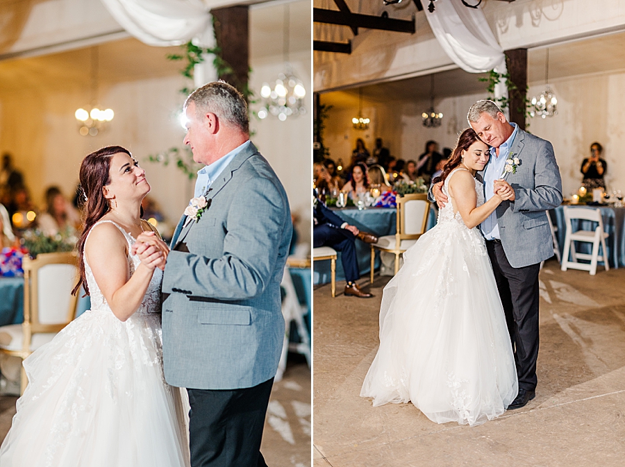Bride and dad dancing at Wedding by Amanda May Photos