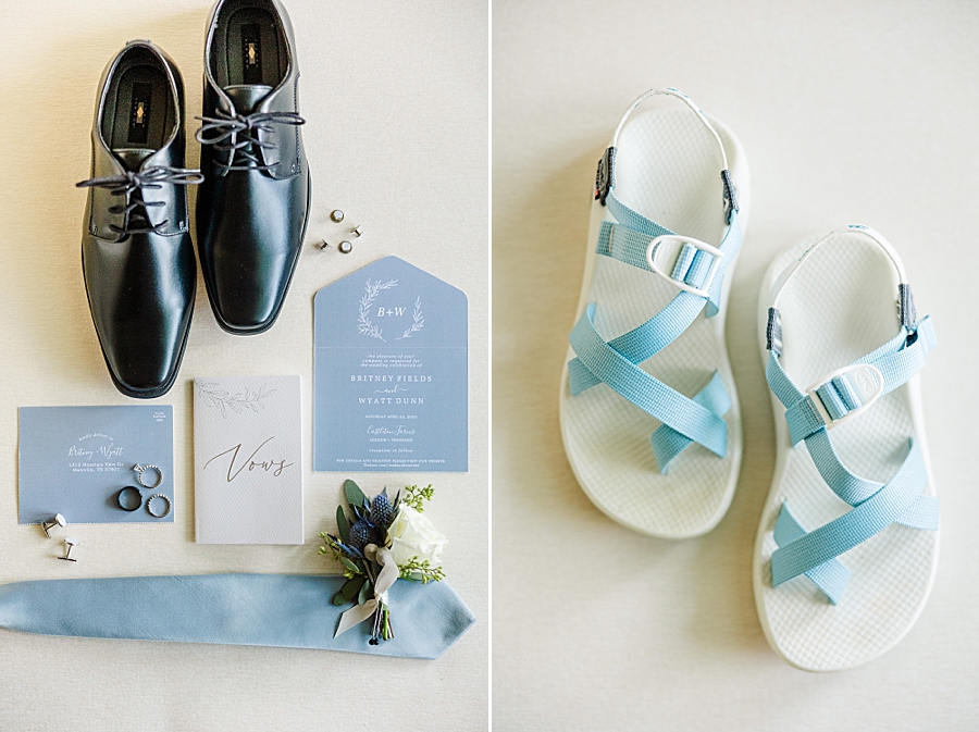 Shoes at Castleton Farms Wedding with a Rainbow by Amanda May Photos