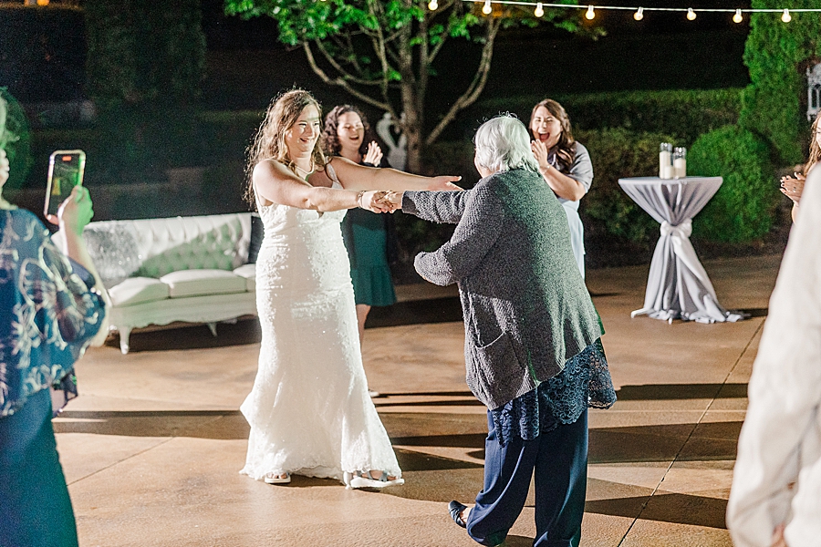 Bride dancing at Castleton Farms Wedding by Amanda May Photos