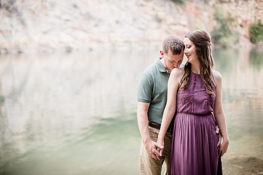 Purple dress at this Meads Quarry Family Session by Knoxville Wedding Photographer, Amanda May Photos.