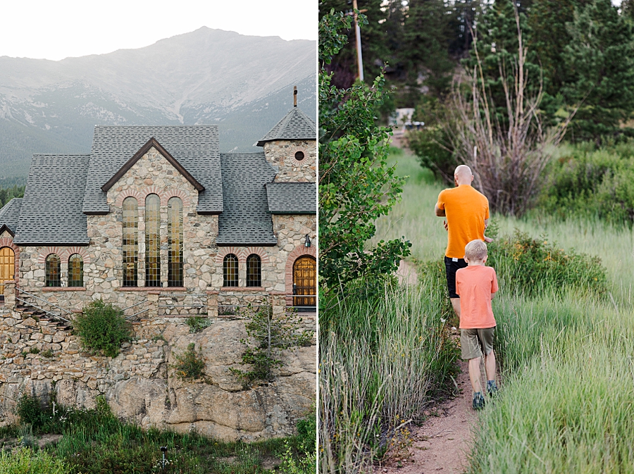 Walking in tall grass at Camp St. Malo in Colorado by Knoxville Wedding Photographer, Amanda May Photos.