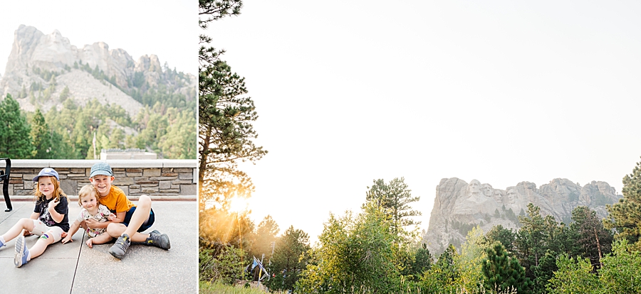 Sunny view of Mount Rushmore by Knoxville Wedding Photographer, Amanda May Photos.