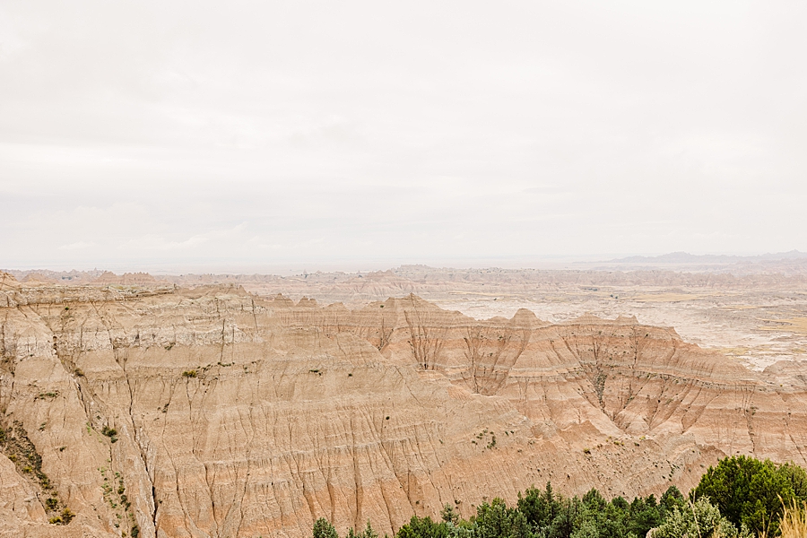 View of Badlands National Park in South Dakota by Knoxville Wedding Photographer, Amanda May Photos.