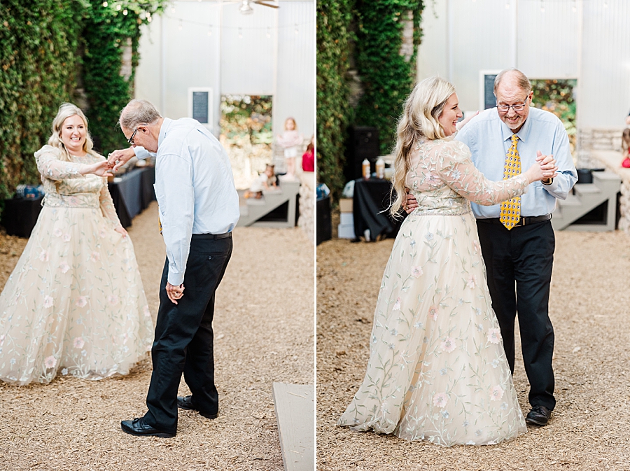 Bride and dad dance at Wedding by Amanda May Photos