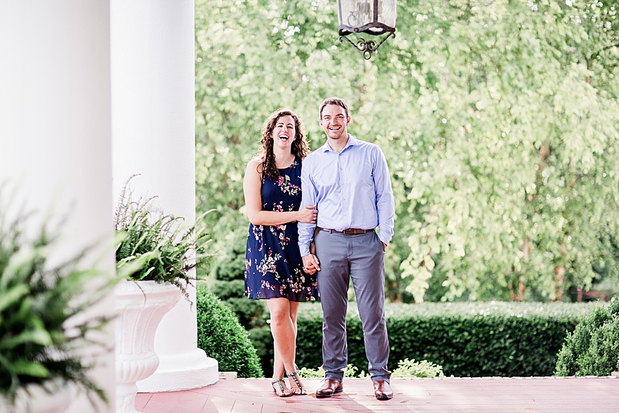 Engagement photos at this engagement at Castleton Farms by Knoxville Wedding Photographer, Amanda May Photos