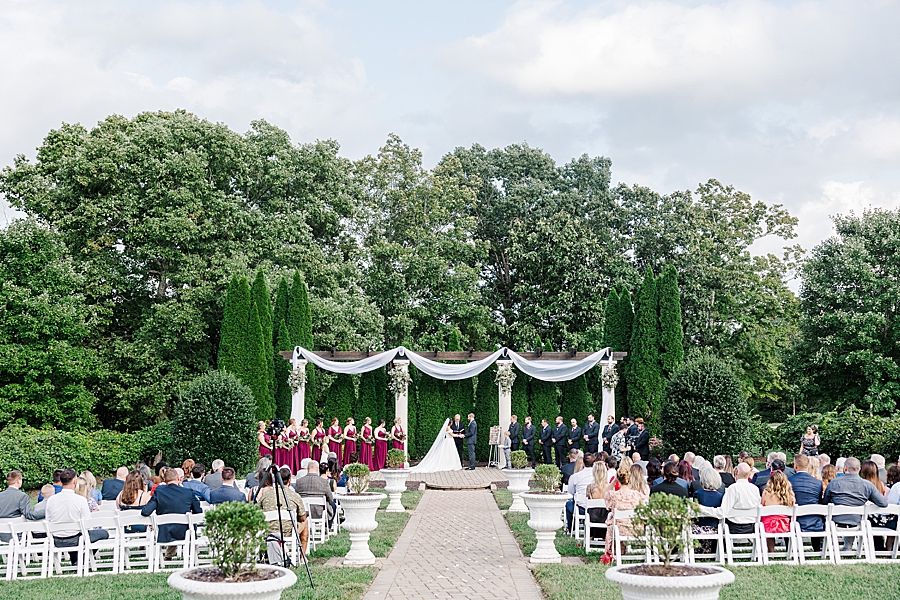 large castleton wedding ceremony