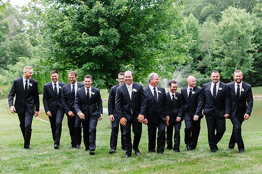 grooms men at cinderella wedding
