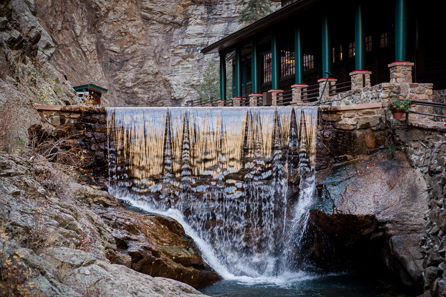 Waterfall at Seven Falls in Colorado Springs by Knoxville Wedding Photographer, Amanda May Photos.