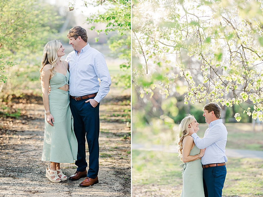 spring engagement session at concord park