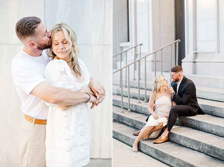 downtown engagement session