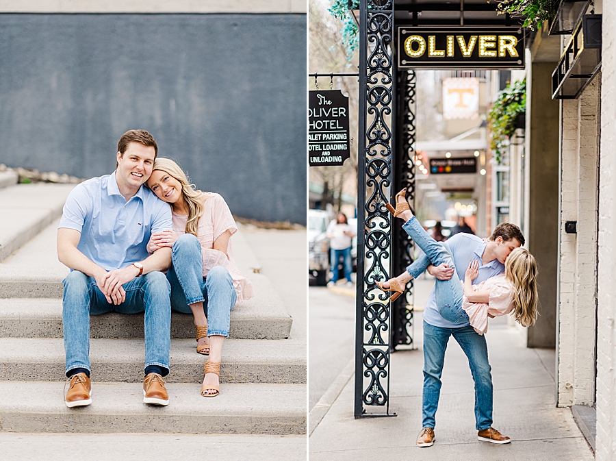 princess hold at downtown knoxville engagement