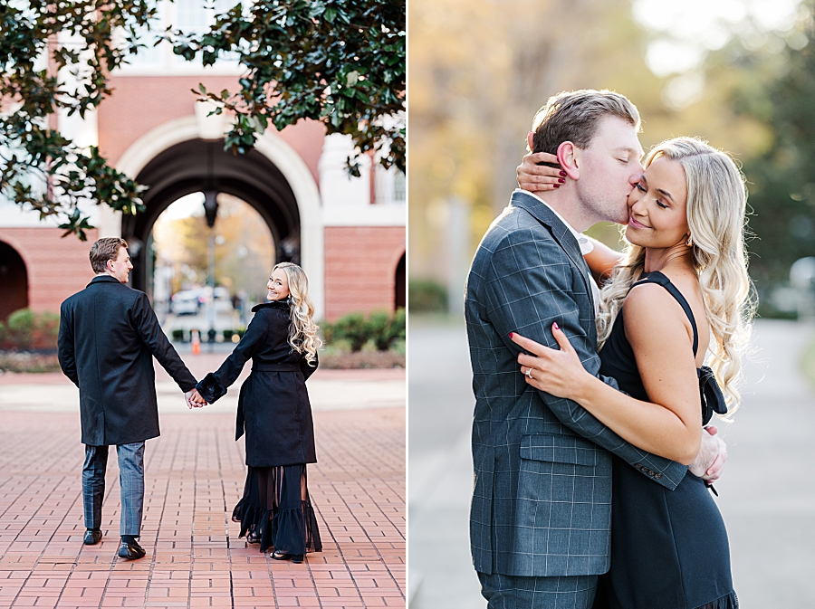 downtown knoxville winter engagement session