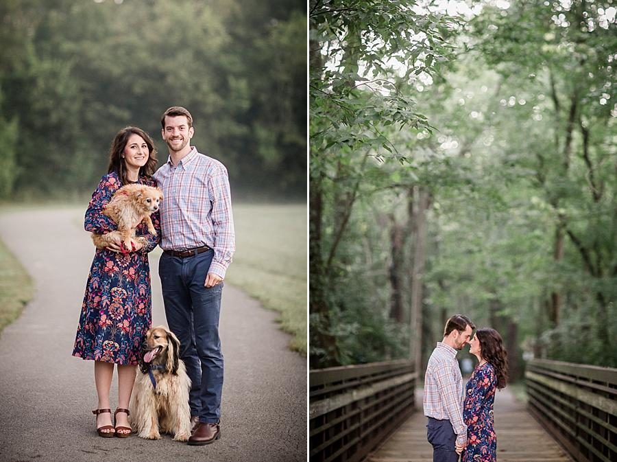 Sunrise at this Shelby Bottoms Park family session by Knoxville Wedding Photographer, Amanda May Photos.