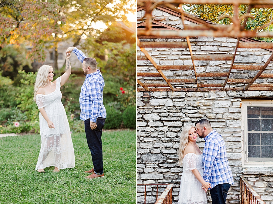 twirling at this fair engagement session